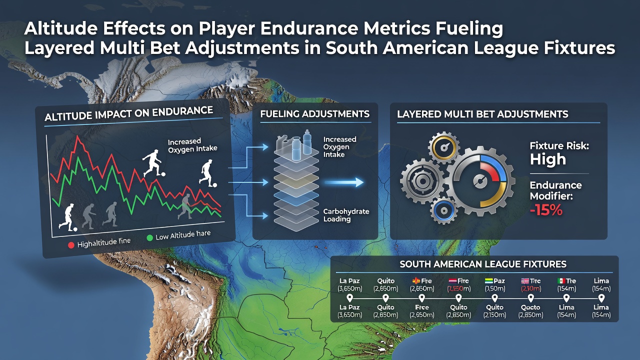 High altitude stadium in South America with players adapting during a league match